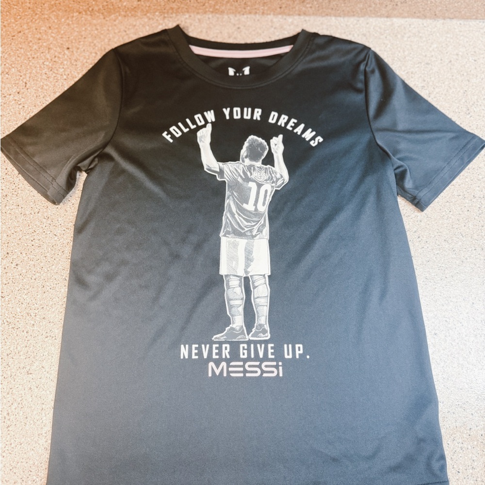 Black Graphic Kids T-Shirt
